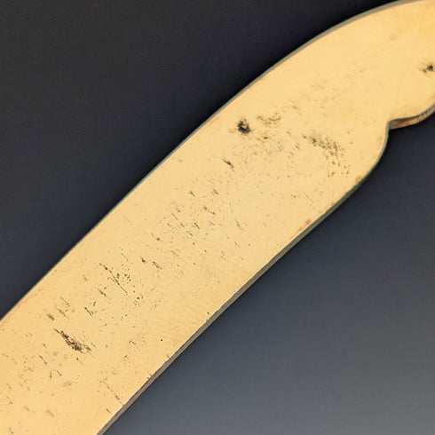 German Antique 800 Silver Handle Gold Plated Blade Tea Cutlery 6 Pairs